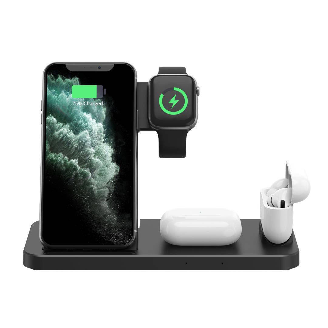 4-in-1 Desktop Wireless Charging Station desk setup