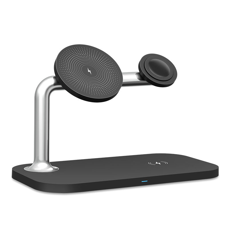 Magnetic 3-in-1 Wireless Charger desk use