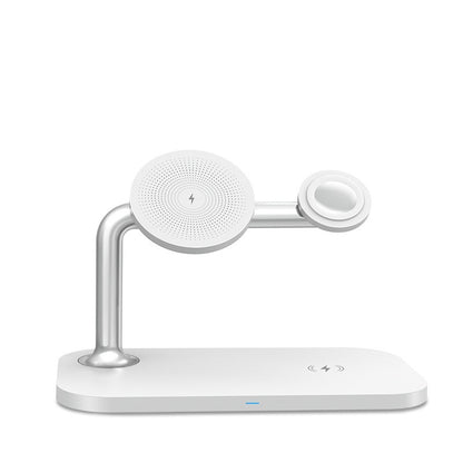 Magnetic 3-in-1 Wireless Charger desk use