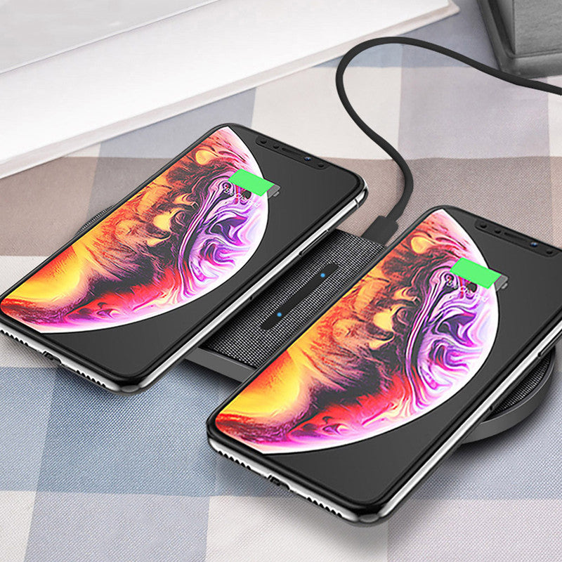 Wireless Charger 2 in 1 Pair 10W Quick Charge charging smartphone
