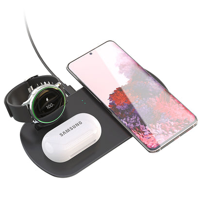 Samsung &amp; AirPods 3-in-1 Wireless Charging Pad Front View