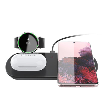 Samsung &amp; AirPods 3-in-1 Wireless Charging Pad Front View