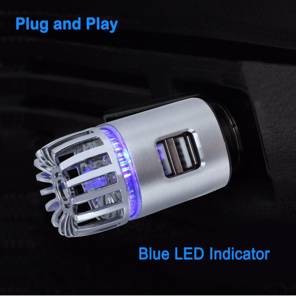 2-in-1 Car Charger &amp; Air Purifier