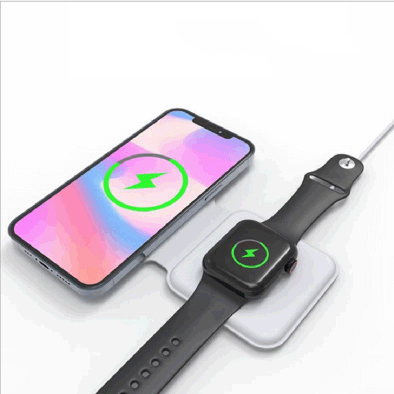 2-in-1 Magnetic Wireless Charging Dock 15W Qi Fast Charge 