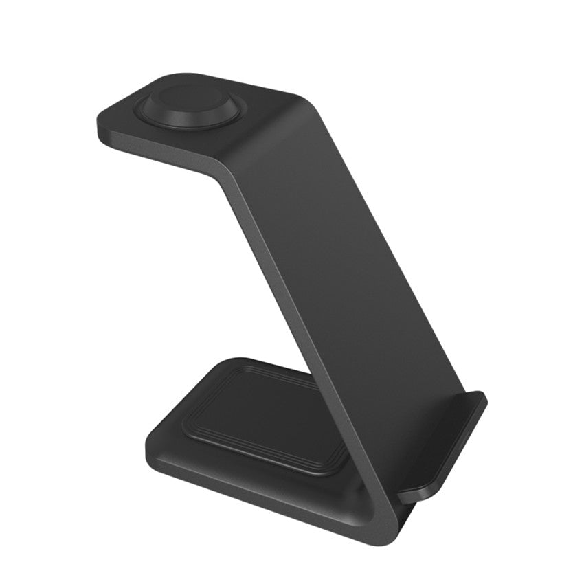 3-in-1 Upright Wireless Charger with Dual Coil - Phone Stand