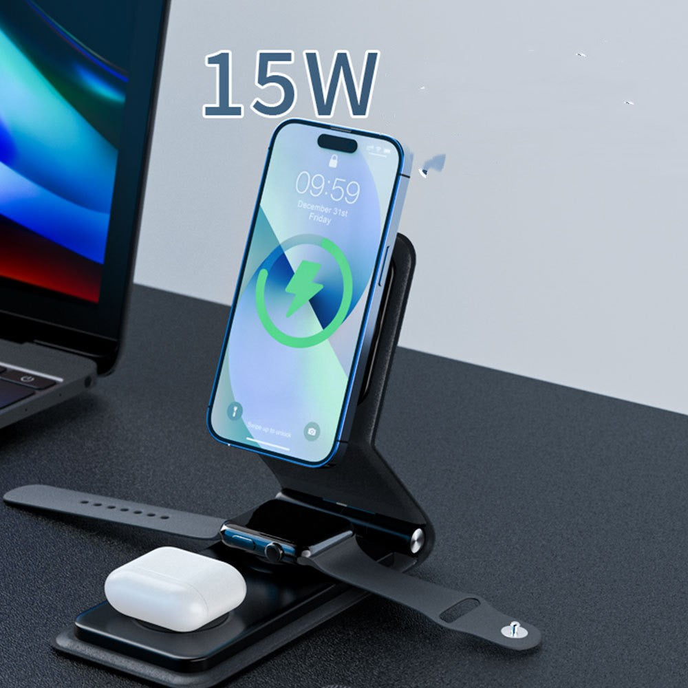 3-in-1 Folding Wireless Charger - Fast &amp; Portable