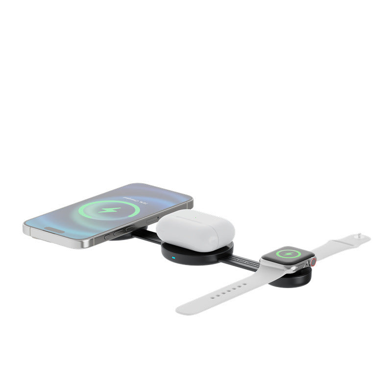 3-in-1 Wireless Fast Charger - Phone Watch &amp; Earbuds