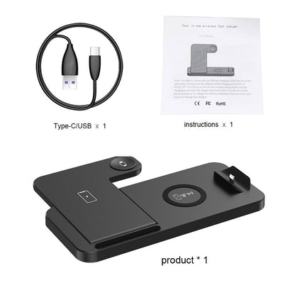 4-in-1 Desktop Wireless Charging Station desk setup