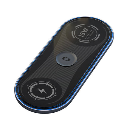 3-in-1 Wireless Charger 15W with Ambient Light
