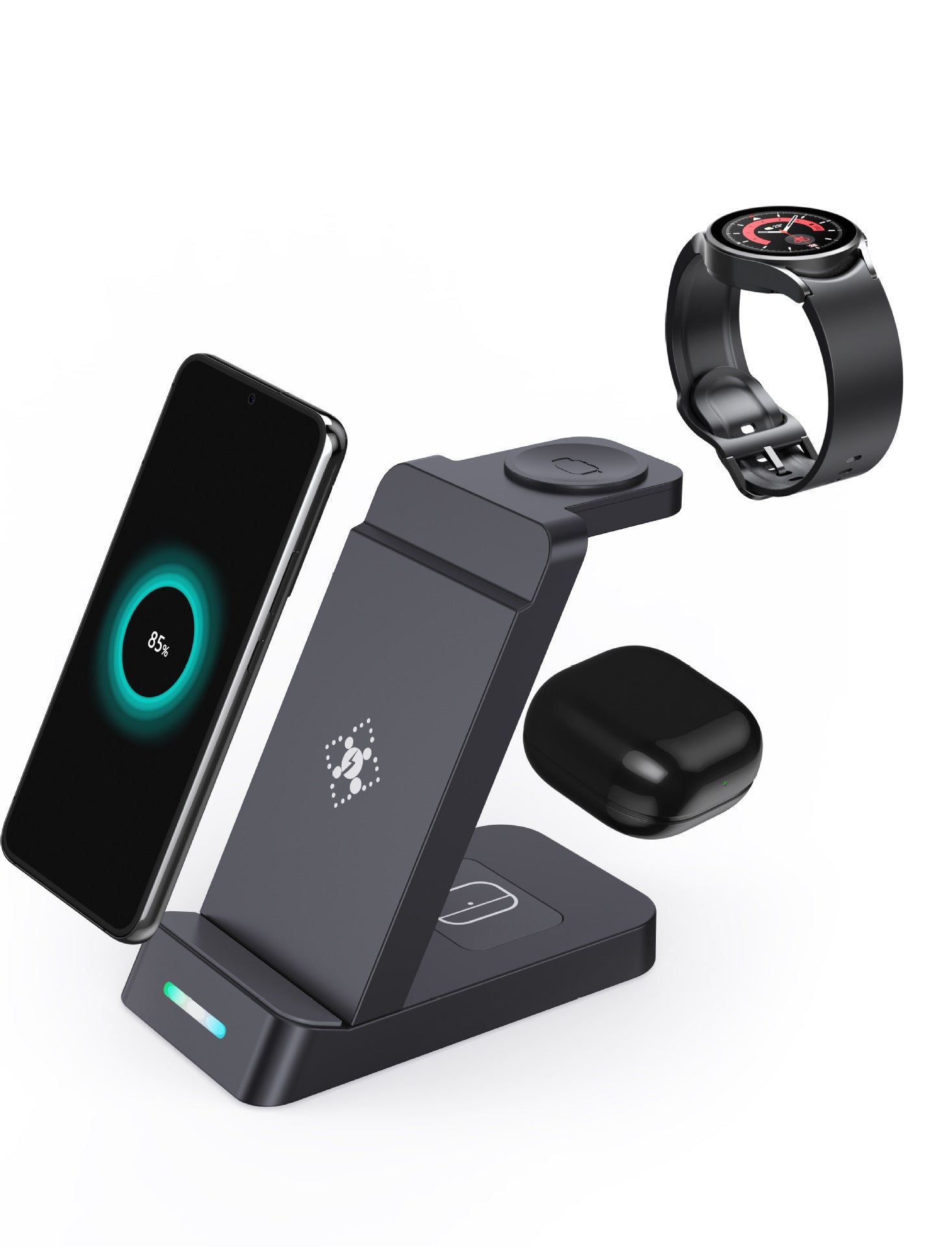 65W Fast Wireless Charger - 3-in-1 Charging Station