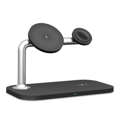 Magnetic 3-in-1 Wireless Charger desk use
