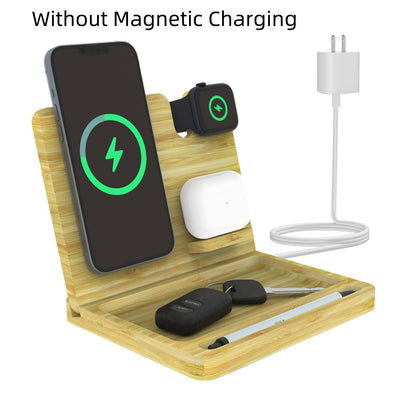 Bamboo 3-in-1 Magnetic Wireless Charger