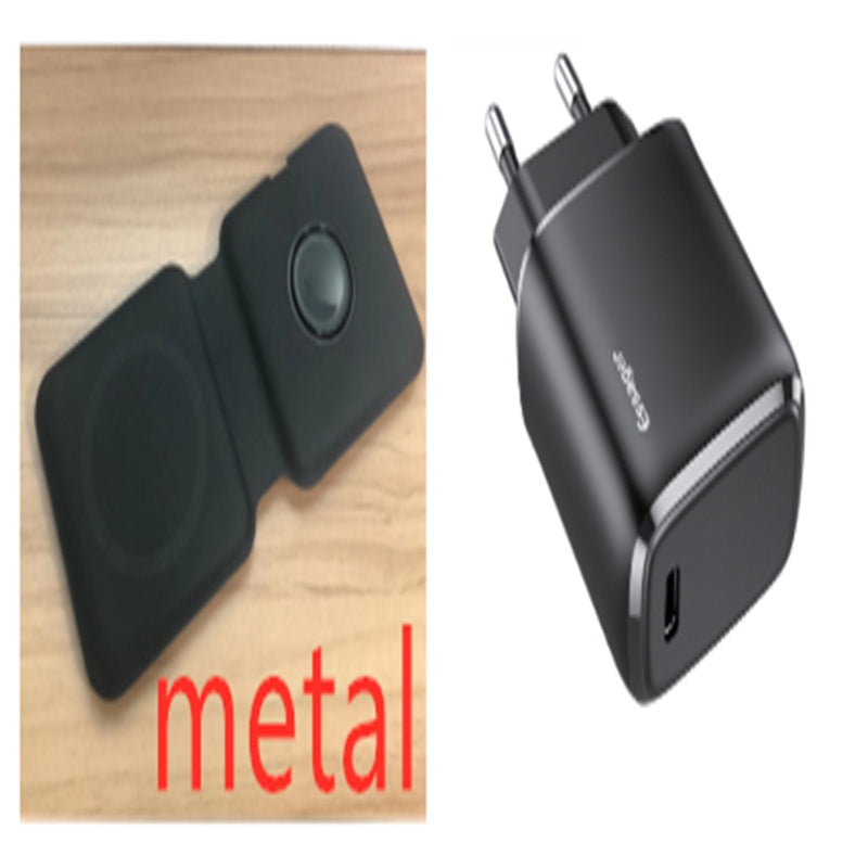 2-in-1 Magnetic Wireless Charging Dock 15W Qi Fast Charge 